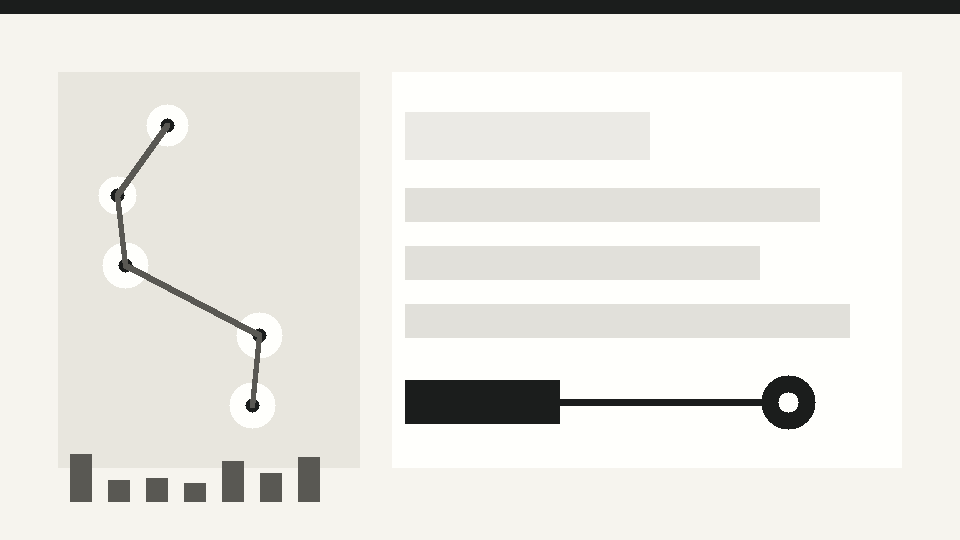 Editorial illustration of a behavioral data stream becoming a reviewed analytical result before a revenue decision.