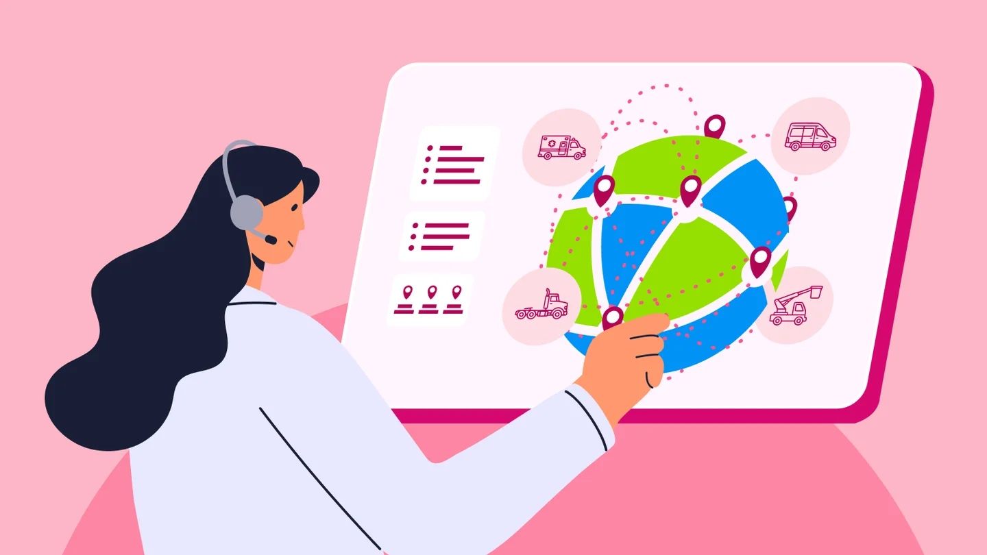 Official Salesforce field-service scheduling artwork from the September 8 product preview